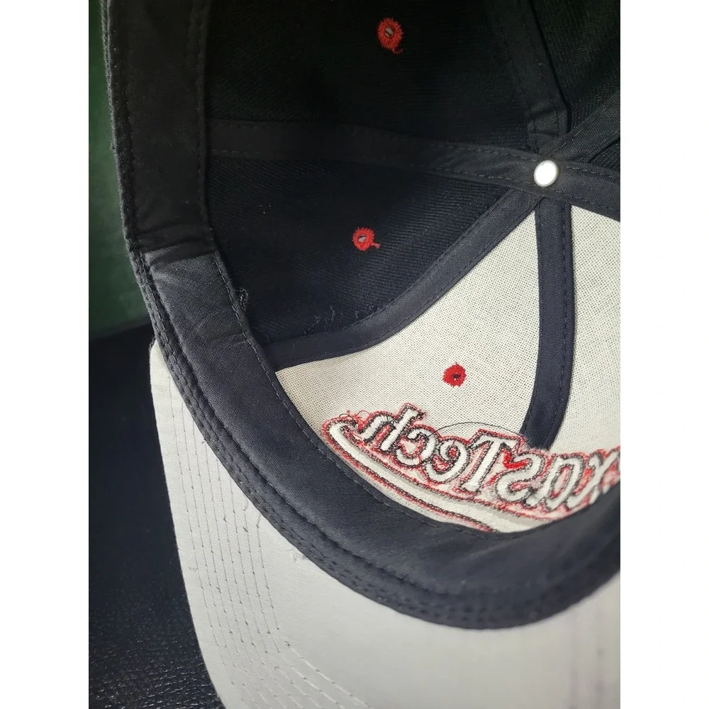 Vintage 1990's Texas Tech Red Raiders Hat Cap Fitted 7‎ 1/2 Black Zephyr Graf-X